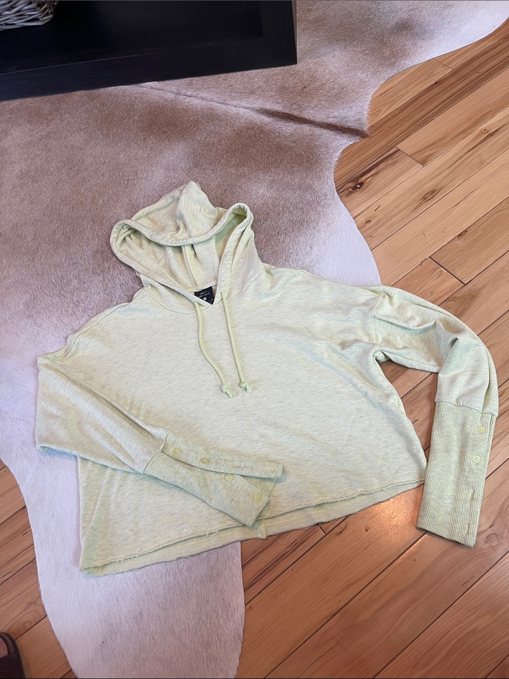 Nike Light Green cropped Women's Hooded Pullover S NWOT
